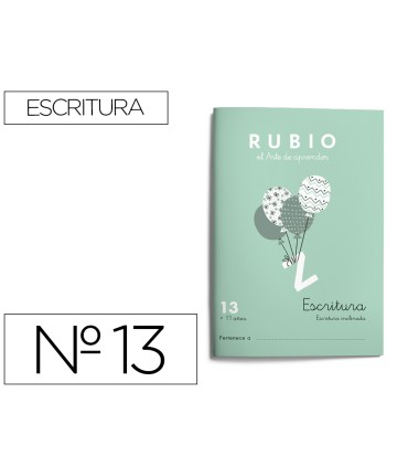 Cuaderno rubio caligrafia nº 13